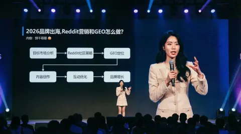 Wide-Angle Capture of Speaker at Technology Summit with Full-Screen Presentation