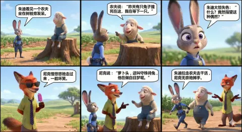 Z-Image: 'Crazy Rich Animals' Style Animation Scene