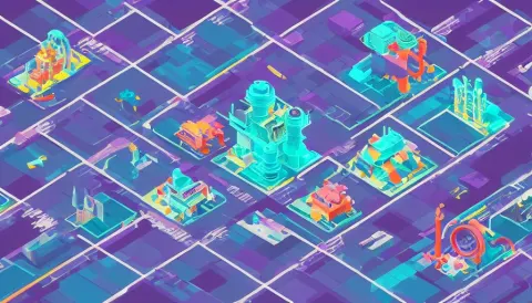 Busy Isometric Deep Sea City