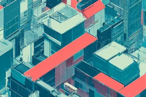 Isometric Traditional Japanese City