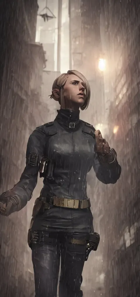 Annie Leonhart in Dunwall City Wearing Recon Corps Uniform