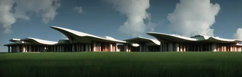 Futuristic Rural Architectural Masterpiece