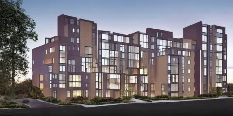 Contemporary Architectural Rendering of a Multi