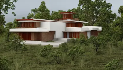 Modern Temple House Inspired