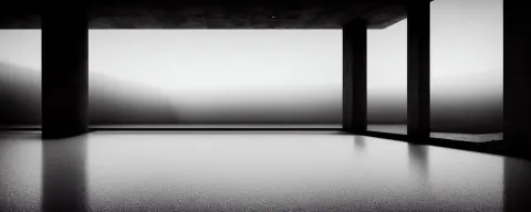 Hyper Realistic Interior! Brutalist Concrete Building