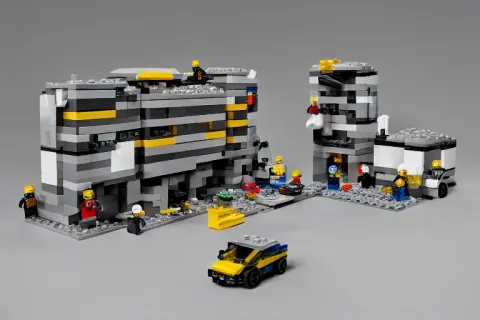 Lego Set of a Brutalist Building