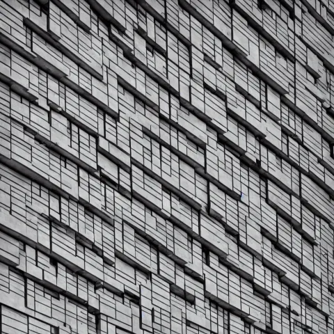 Photograph of a Geometric Concrete Mid-century Brutalist Building on Instagram