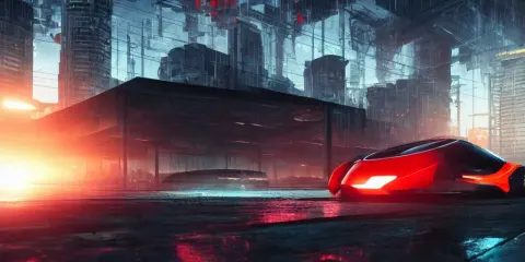 Futuristic Electro Car