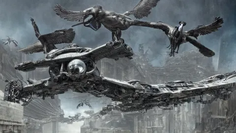 Organic Mechanical Metal Osprey Aircraft