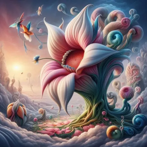Surreal Hyper HD Flowers in 64K