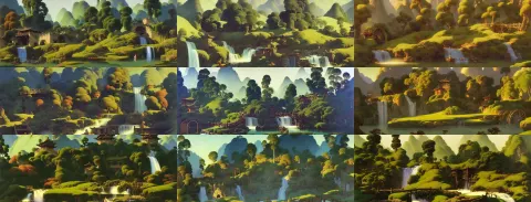 Gorgeous Early Spring Landscape Painting