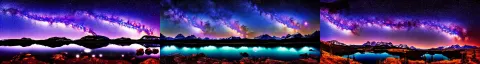 Beautiful Nighttime Landscape Photography of the Rocky Mountains with a Crystal Blue Lake