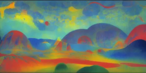 Insane Modernist Landscape Painting