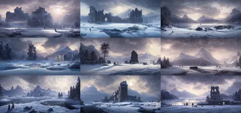 Beautiful Render of a Winter Landscape