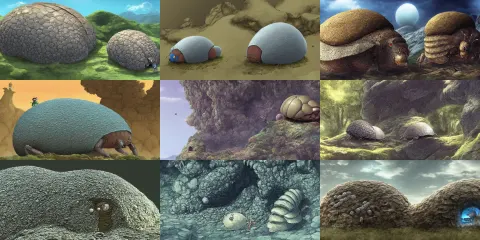 Giant Pill Bug as Mountain