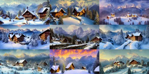 Matte Painting of Winter