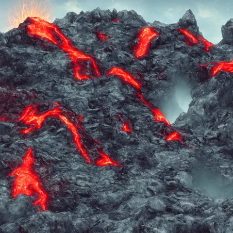 Satanic Mountain Goats 🐐 with Glowing Red Eyes