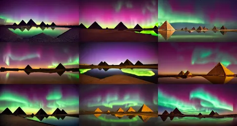 Establishing Shot of the Pyramids of Giza
