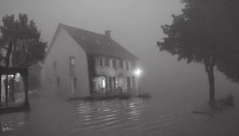 Mini Dv Camera Found Footage of a Heavy Burning French Style Little House