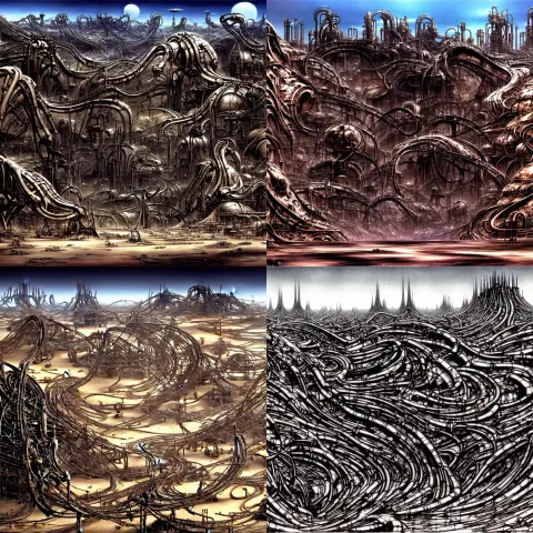 Industrial City in the Desert Dune Concept Art