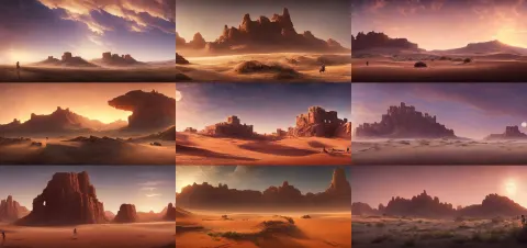 Beautiful Render of a Desert Landscape
