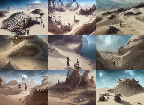 Bone Desert White Sand Dunes