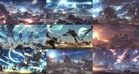 Screenshot from the Science Fiction Anime Film