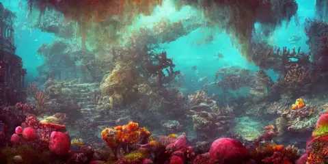 Ancient Sunken Temple Structure