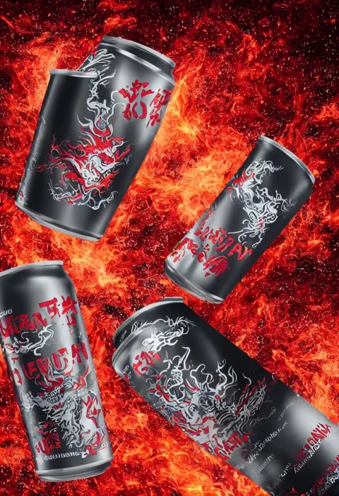 One Aluminium Can of a Dragon-flavored Energy Drink