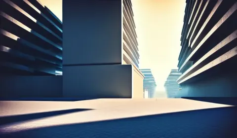 Beautiful and Immaculate Futuristic Island City