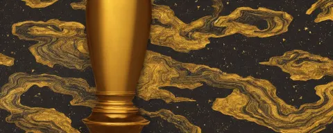 Decoration on Obsidian Vase