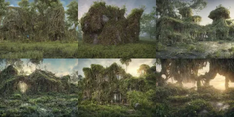 Beautiful Organic House Structure Made of Strange Plants