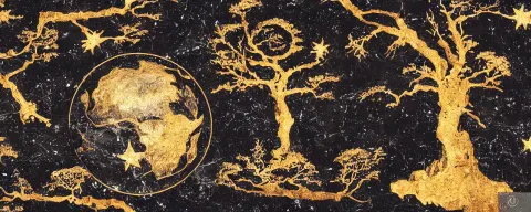 Obsidian Globe Africa Mage