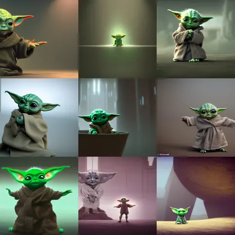 Baby Yoda in Cinematic