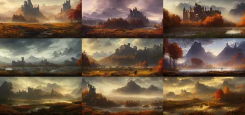 Beautiful Render of a Autumn Landscape