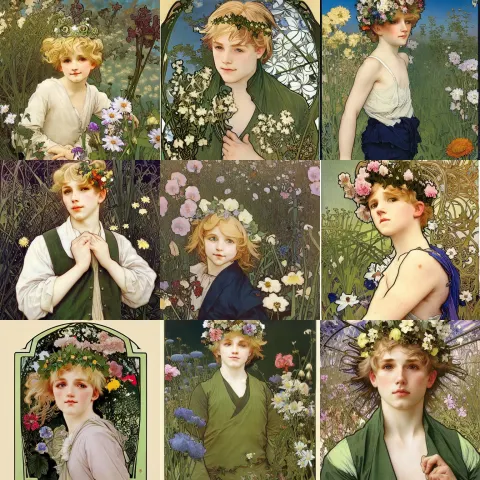 Young Boy with Blonde Hair