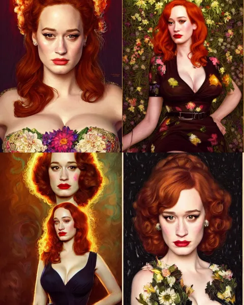 Sophisticated Portrait of Christina Hendricks Brie Larson Kat Dennings