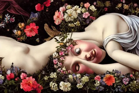 Greek Goddess Dreaming About Her Mortality