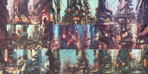 Japanese Downtown Architecture