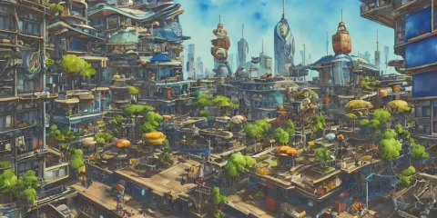 Overwatch Building Stylized