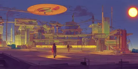 Fusion Reactor Powering a Future City