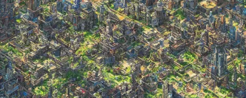 Solarpunk City on Mount Kinangop