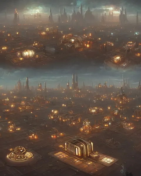 Retrofuturist Artdeco Dwarven City That Resembles 1 9 3 0's Architecture