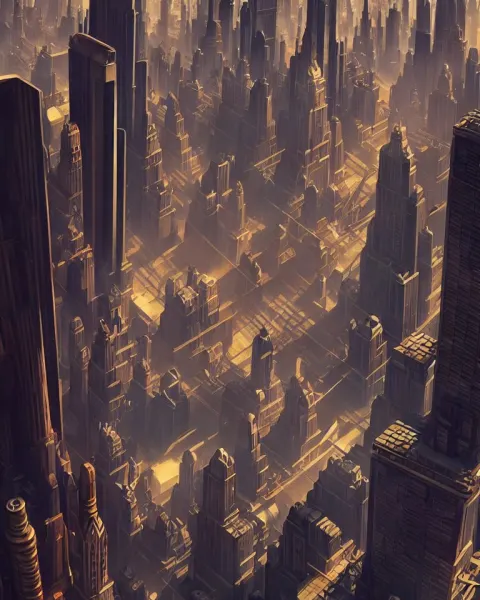 Retrofuturist Artdeco 1 9 3 0's New York