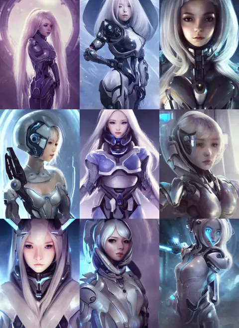 Perfect Android Girl Warframe Armor