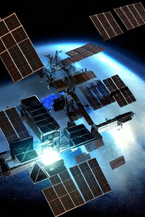 Computer Generated Image of a Space Station