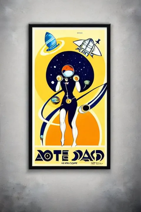 Art Nouveau Art Deco Travel Poster