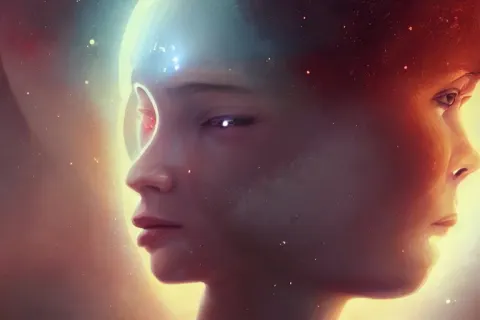 Cinematic Closeup Portrait of Astronauts Discovering a Planet Made of Salt