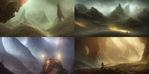 Realistic Concept Art Alien Landscape