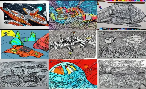 Color Marker Drawing with Thick Lines